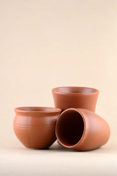 Empty Clay pots — Stock Photo, Image