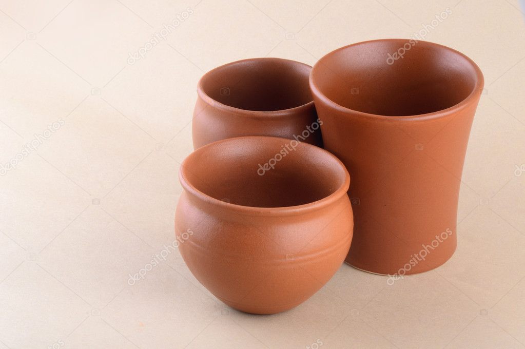 Empty Clay pots