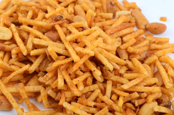 Indische Snacks. traditionelle indische frittierte falahari chivda - Chivda oder Mischung — Stockfoto
