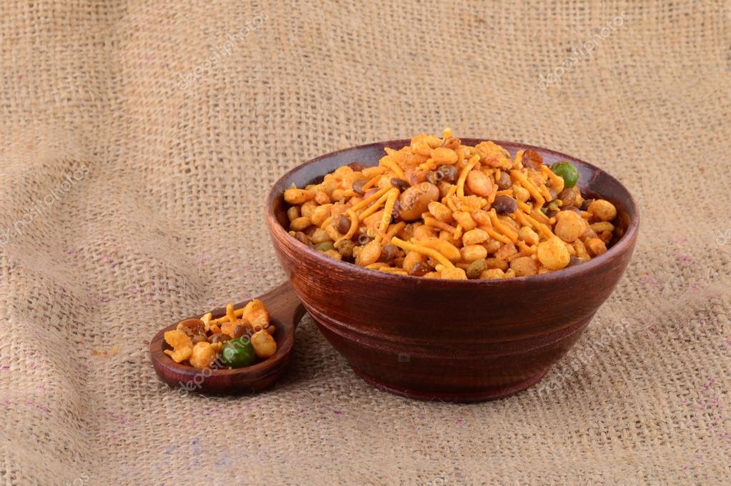 Indian Snacks Mixture (roasted nuts with salt pepper, Spice, pulses