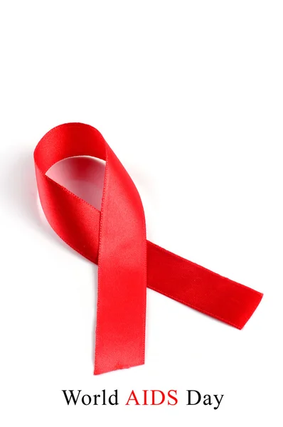 Aids consapevolezza nastro rosso — Foto Stock