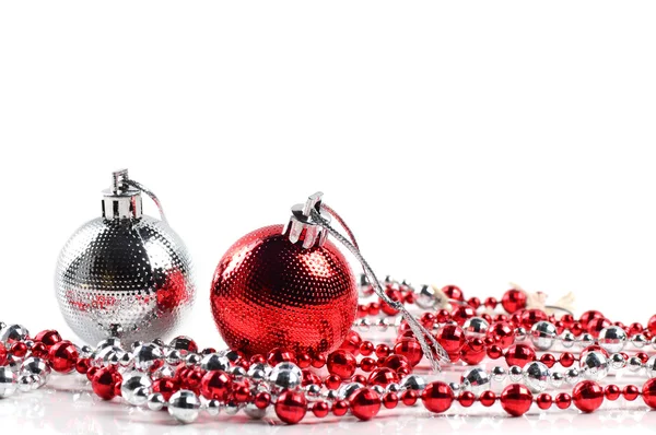 Kerstballen met versieringen — Stockfoto