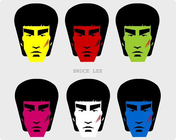 Bruce Lee. — Vector de stock