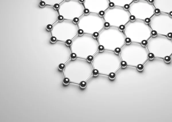 Superficie de Graphene plata — Foto de Stock