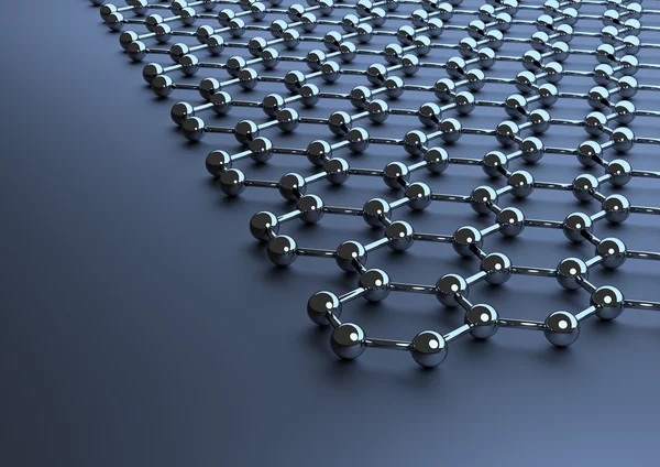 Graphene Surface on Dark Background — Stock Photo, Image