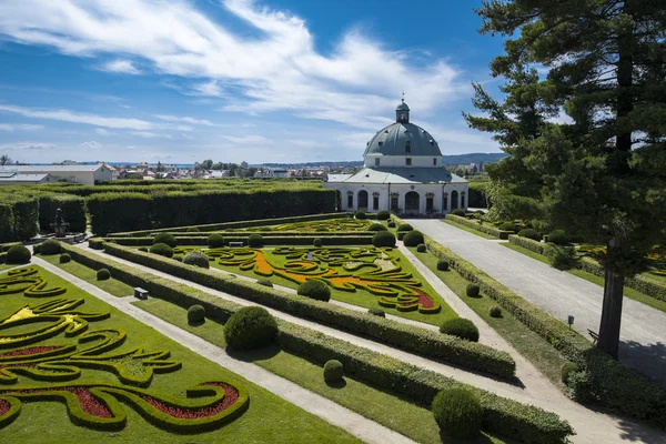 Çiçek bahçesinde Kromeriz (Unesco)