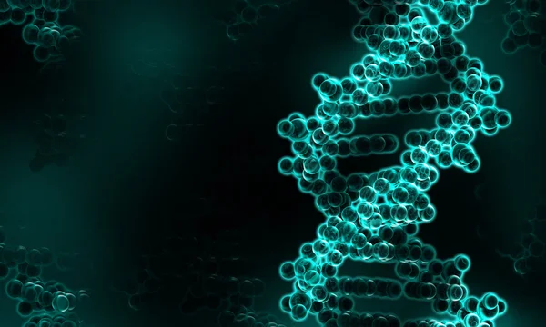 Dna sarmalının 3D render — Stok fotoğraf