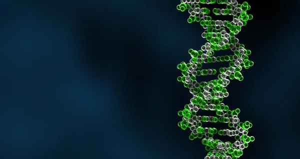 Dna sarmalının 3D render — Stok fotoğraf