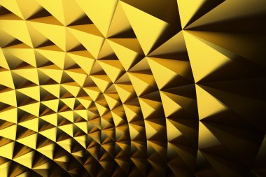 Altın üçgen arka plan