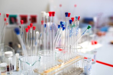 NMR spektoskopi yöntemi için örnek tüpleri, bilimsel araştırma geçmişi, tüplerdeki renkli ipuçları, seçici odaklanma