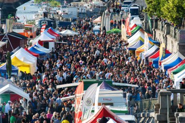 An Unidentified People on Prague Embankment
