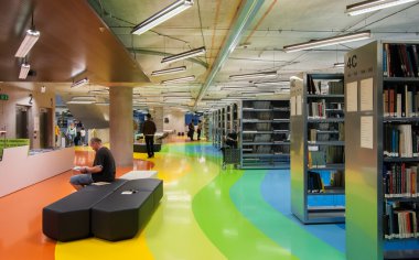 Prague, Çek Cumhuriyeti - 13 Haziran 2015 - teknoloji Prag, BGY Prag, iç Milli Kütüphanesi