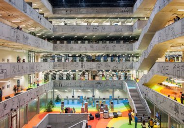 Prague, Çek Cumhuriyeti - 13 Haziran 2015 - teknoloji Prag, BGY Prag, iç Milli Kütüphanesi