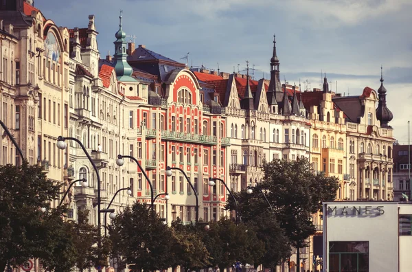 Prag Street arkitekturen — Stockfoto