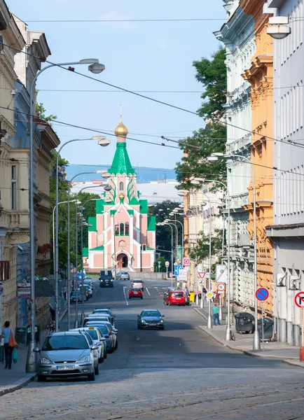 Православная церковь Св. Горазда в Оломоуце, Моравия, Чехия — стоковое фото