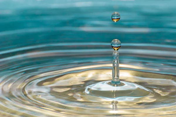 Waterdruppel in Detail — Stockfoto