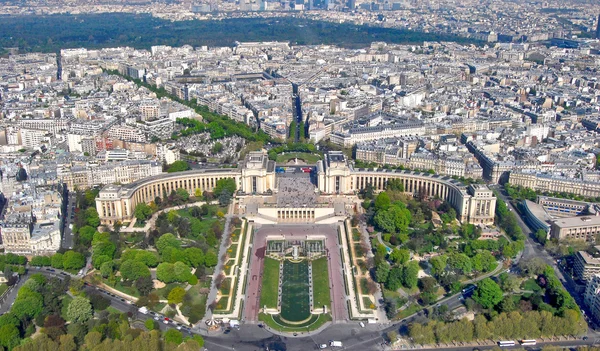 Panorama över Trocadero, Paris — Stockfoto