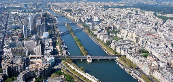 Панорама Парижа от Эйфелевой башни — стоковое фото