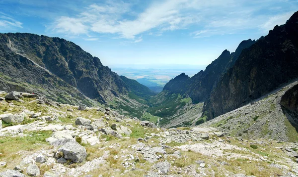 Panoramiczny widok na Wysokie Tatry Hills — Zdjęcie stockowe