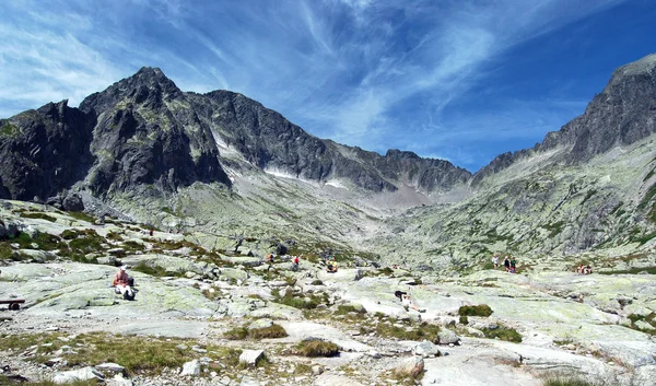 Panoramiczny widok na Wysokie Tatry, Słowacja — Zdjęcie stockowe