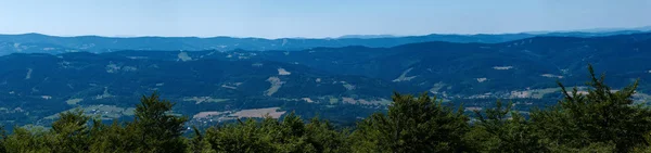 Szeroką panoramę Beskidów, Czechy — Zdjęcie stockowe