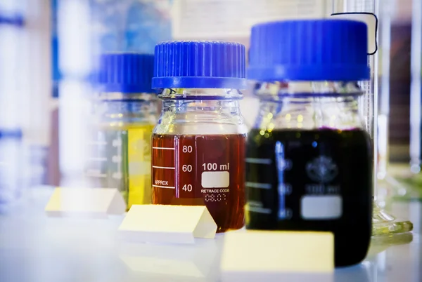 Samples of Fuels in Closable Bottle — Stockfoto