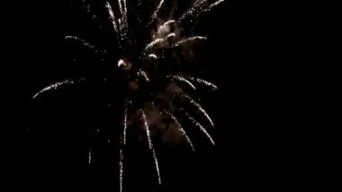 Yeni yıl kutlama, gökyüzünde havai fişek