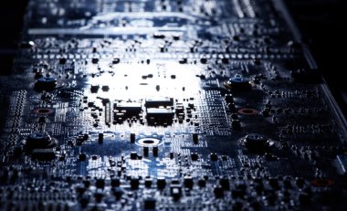 PCB devre Closeup arka plan