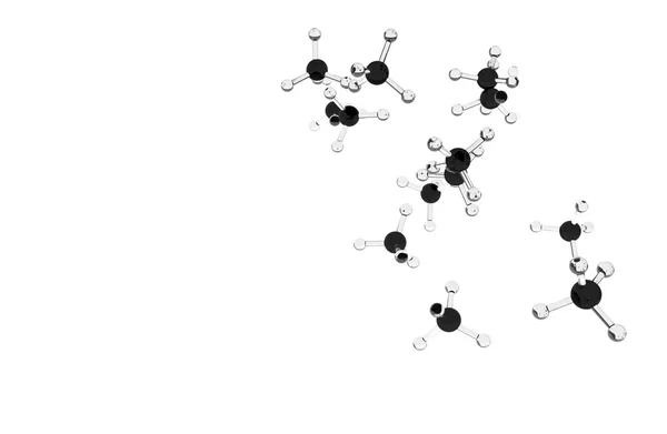 Moléculas aisladas de Methan —  Fotos de Stock