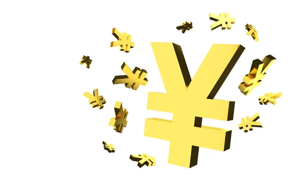 Yen signalisiert Hintergrund — Stockfoto