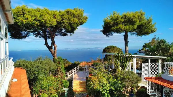 Harika deniz manzarası, Capri..