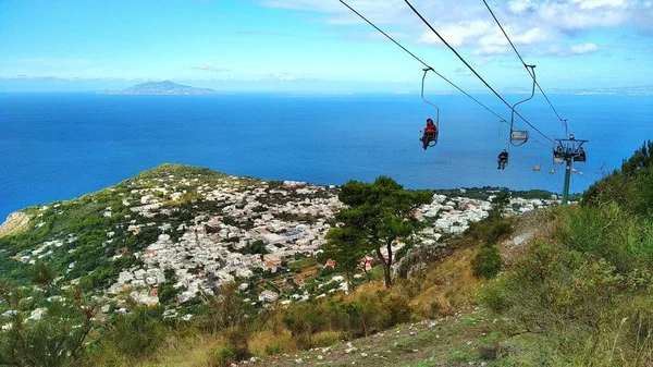 Harika deniz manzarası, Capri..