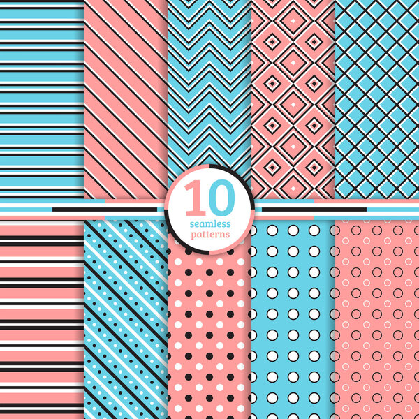 набор бесшовных шаблонов