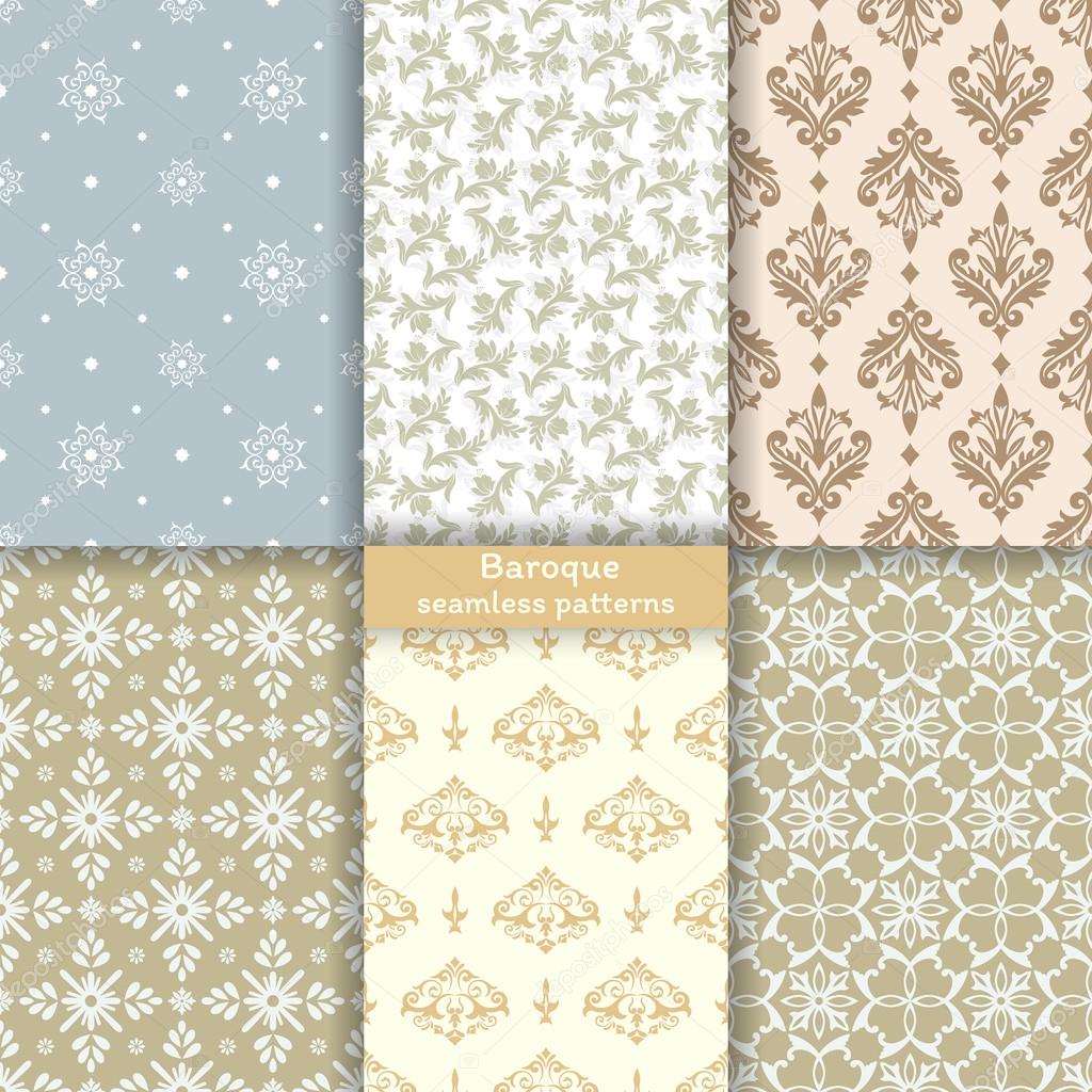 Collection of vector seamless pattern