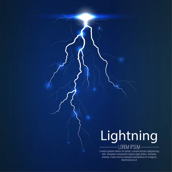 Flash of a lightning — Stock Vector