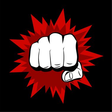 Gerçekçi el yumruk