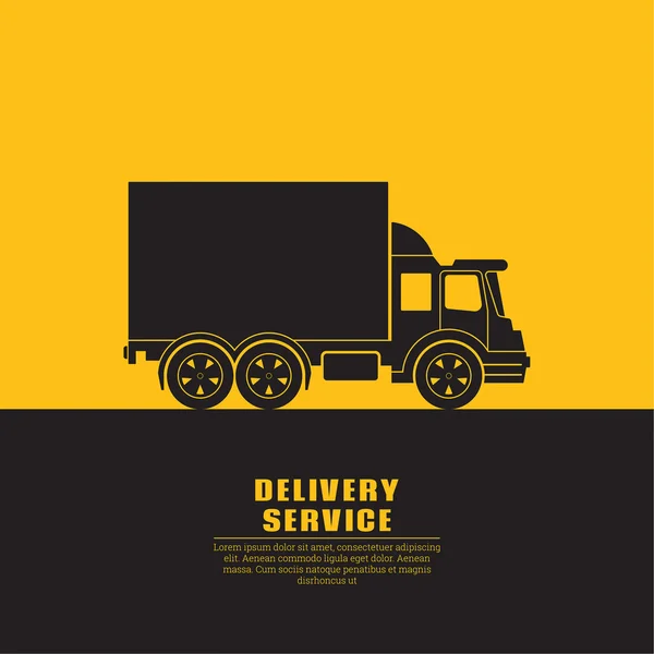 Panneau de camion avec — Image vectorielle