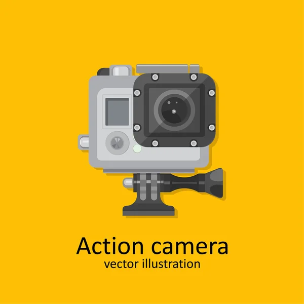 Icono realista de la cámara de acción — Archivo Imágenes Vectoriales