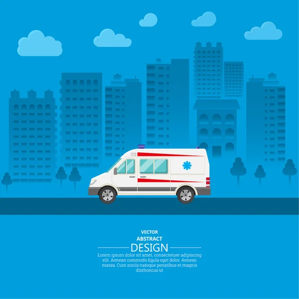 Ambulance auto vector — Stockvector