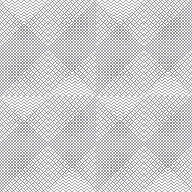 Vektör kusursuz desen. Düzenli olarak geometrik şekilleri tekrarlayan ince çizgilerle modern stil dokusu. Moda soyut tasarımı.