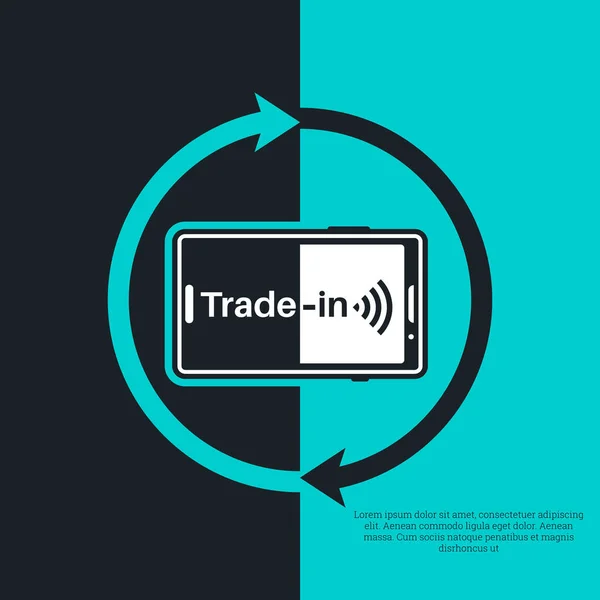 Smartphone Med Utbytesarrow Good Deal Trade Exchange Gammal Enhet För — Stock vektor