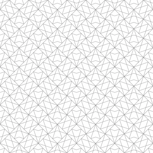 Vektör kusursuz desen. İnce çizgi eşkenar dörtgenleri, üçgenleri, yıldızları olan modern geometrik doku. Düzenli olarak özetlenen arkaplan.