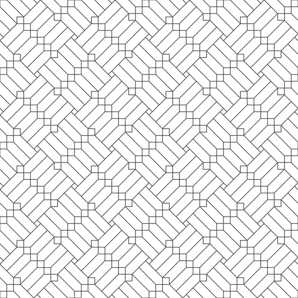 ベクトルシームレスパターン 幾何学的な現代的なテクスチャ ダイヤモンド 細い線で古典的なタイルを繰り返します — ストックベクタ