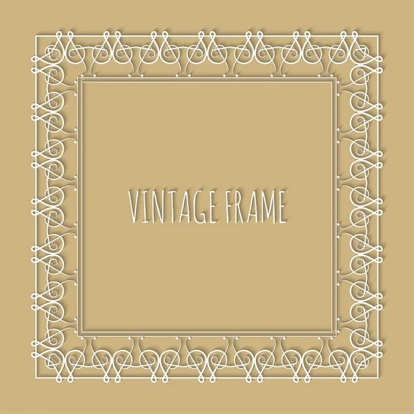 Cadre vintage — Image vectorielle