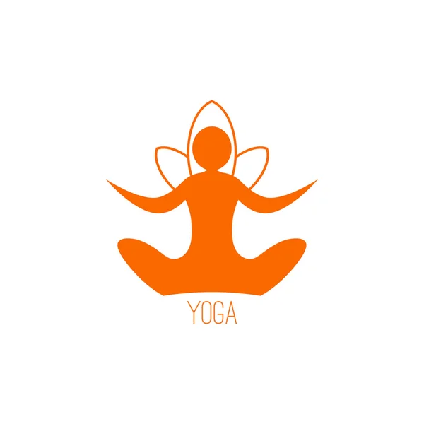 Yoga icon — Stock Vector