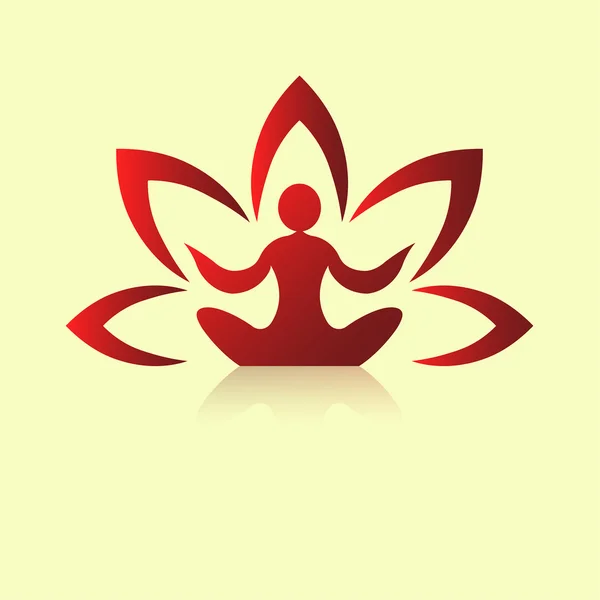 Icono de yoga — Vector de stock