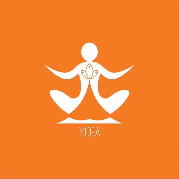 Yoga icon — Stock Vector