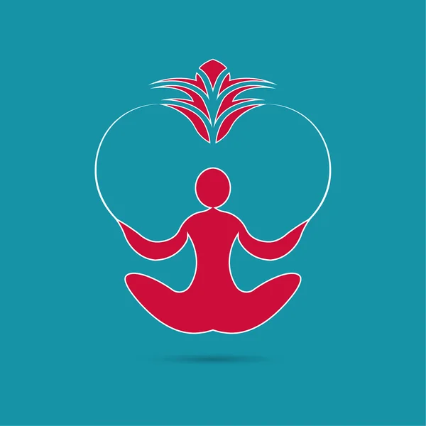 Icono de yoga — Archivo Imágenes Vectoriales