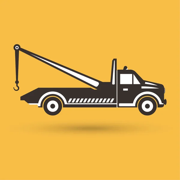 Tow truck emblem — 스톡 벡터