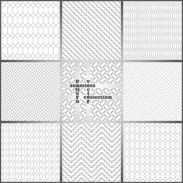 Seamless pattern set fs — Stockvector